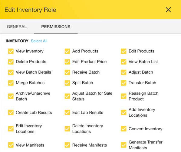 backoffice role permissions in Hyve