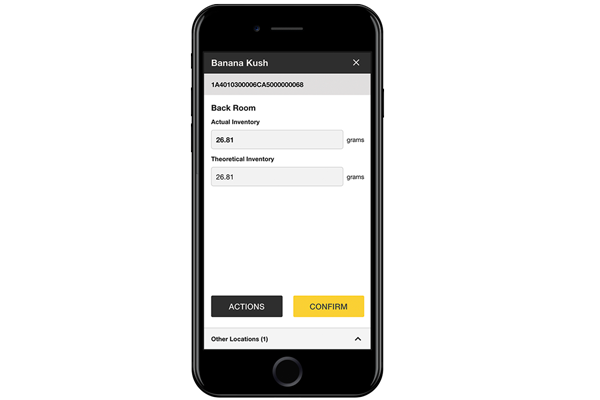 inventory audit screenshot in Hyve inventory app
